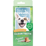 TropiClean Fresh Breath Oral Care Clean Teeth Gel Peanut Butter 118mL